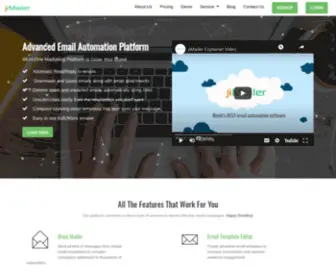 Jimailer.com(Email Automation and Marketing Platform) Screenshot