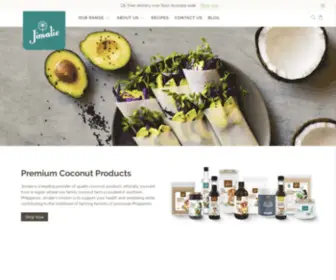 Jimalie.com.au(Premium Quality Coconut Products Australia) Screenshot