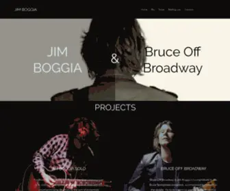 Jimboggiamusic.com(Jim Boggia) Screenshot