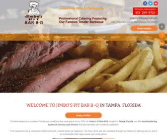 Jimbosbarbq.com(Jimbo's Pit Bar B) Screenshot