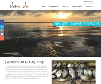 Jimbosjigs.com(Crappie jigs) Screenshot