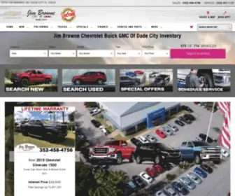 Jimbrownechevybuickgmc.com(Jim Browne Chevy Buick GMC Dade City) Screenshot