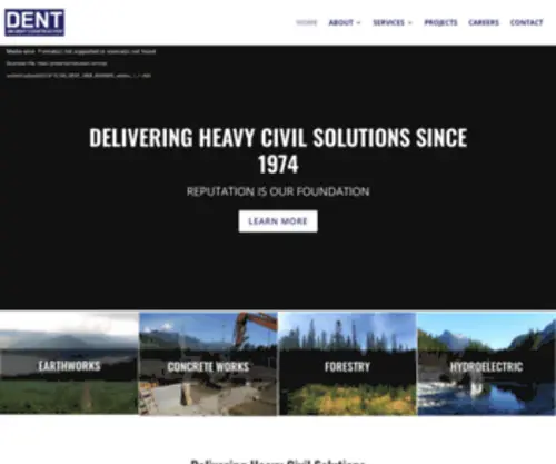 Jimdentconstruction.com(Heavy Civil Solutions) Screenshot