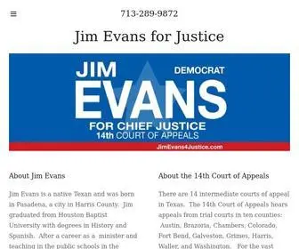 Jimevans4Justice.com(Jim Evans for Justice) Screenshot