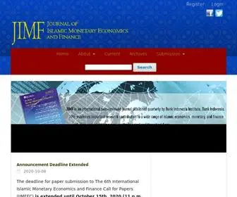 Jimf-BI.org(Journal of Islamic Monetary Economics and Finance) Screenshot