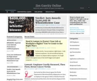 JimGarrityonline.com(When You Need A Lawyer To Fight Your Employer) Screenshot