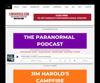 Jimharold.com(The Paranormal Podcast Guy Since 2005) Screenshot