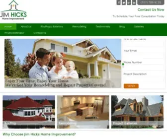 Jimhicks.com(Jim hicks home improvent) Screenshot