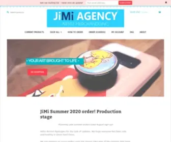 Jimiagency.net(Artist Merchandising) Screenshot