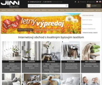 Jimitextil.sk(Spoľahlivý e) Screenshot