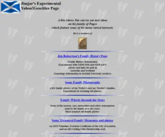 Jimjar.net(Jimjar's Experimental Genealogical Site) Screenshot