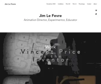 Jimlefevre.com(Film work) Screenshot