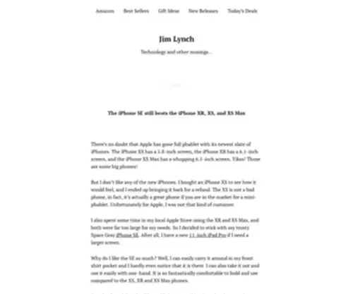 Jimlynch.com(Jim Lynch) Screenshot