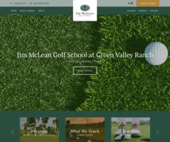 Jimmcleangolfdenver.com(Jim McLean Golf School at Green Valley Ranch) Screenshot