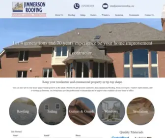 Jimmersonroofing.com(Jimmerson Roofing) Screenshot