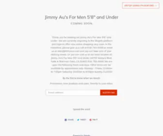 Jimmyaus.com(Short Men's Clothing) Screenshot