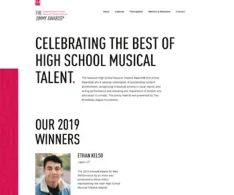 Jimmyawards.com(The National High School Musical Theatre Awards (the 'Jimmy Awards')) Screenshot