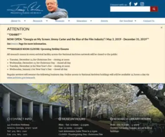 Jimmycarterlibrary.gov(The Jimmy Carter Presidential Library and Museum) Screenshot