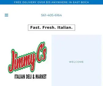 JimmyCDeli.com(Jimmy C's Italian Deli and Market) Screenshot