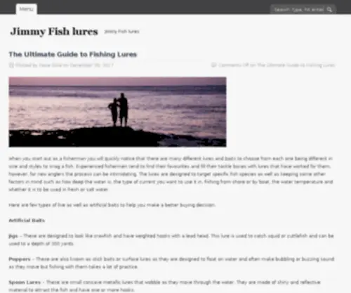 Jimmyfishlures.com(The Fishing Connection@) Screenshot