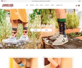 Jimmylion.com(Cool & Unique Socks Online for Men) Screenshot