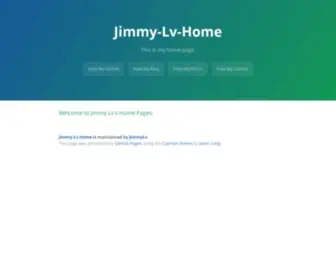 Jimmylv.info(Jimmy Lv's Home) Screenshot