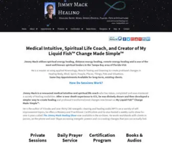 Jimmymackhealing.com(Acquire the best medical intuitive and spiritual life coaching services in Florida. Jimmy Mack) Screenshot