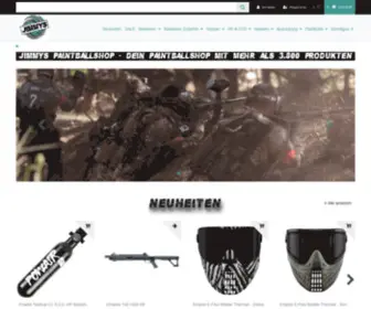 Jimmys-Paintball-Shop.de(Jimmys Paintballshop) Screenshot