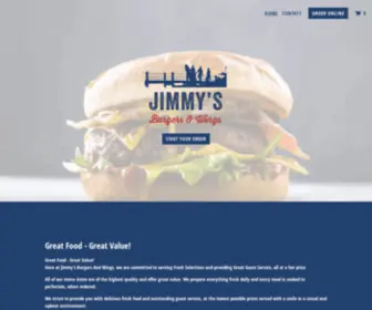 Jimmysburgersandwings.com(JIMMY’S BURGERS & WINGS) Screenshot