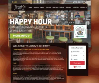 Jimmysonfirst.com(Jimmy's on First Restaurant) Screenshot