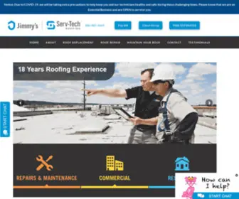 Jimmysroofing.com(Roofing Company) Screenshot