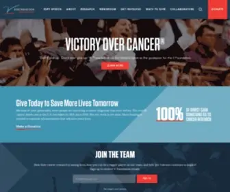 Jimmyv.org(One Team For Victory Over Cancer®) Screenshot
