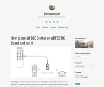 Jimmywongiot.com(Professional on the IOT embedded Solution) Screenshot