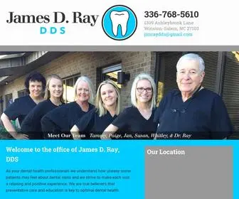 Jimraydds.com(Winston-Salem, NC Dentist) Screenshot