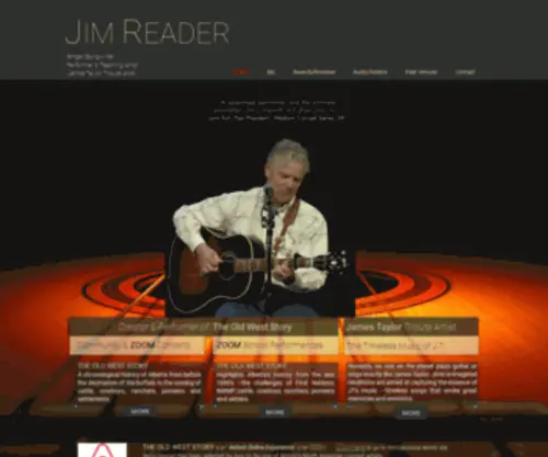 Jimreader.com(Cowboy Roots Singer Songwriter) Screenshot