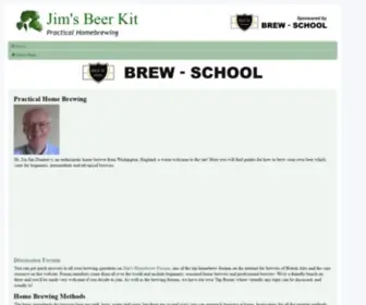 Jimsbeerkit.co.uk(Home Brewing & Beer Making at Jim's Beer Kit) Screenshot