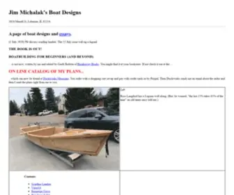 Jimsboats.com(Jim Michalak's Boat Designs/The Index) Screenshot