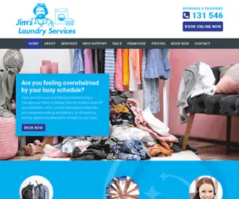 Jimslaundryservices.com.au(Jims Laundry Services near me) Screenshot