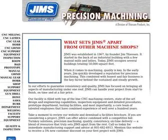 Jimsmachining.com(JIMS Precision Machining) Screenshot