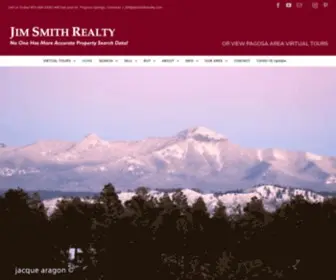 Jimsmithrealty.com(Pagosa Springs Real Estate by Jim Smith Realty) Screenshot