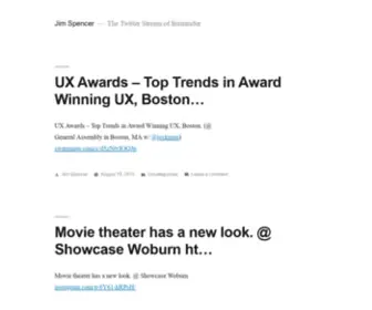 Jimspencer.info(The Twitter Stream of fairminder) Screenshot