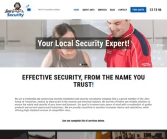 Jimssecurity.com.au(Security Systems Australia) Screenshot