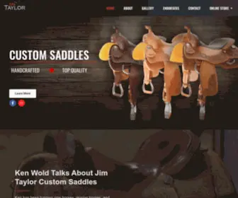 Jimtaylorsaddlery.com(Handcrafted and Top Quality Custom Saddles) Screenshot