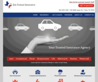 Jimtomaninsurance.com(Insurance) Screenshot