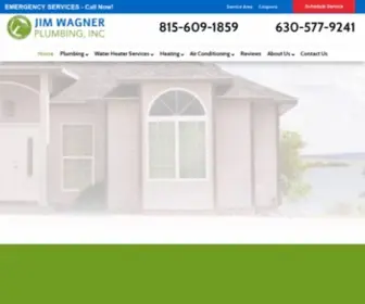 Jimwagnerplumbing.com(Lombard Plumbers) Screenshot