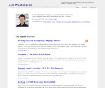 Jimwestergren.com(Jim Westergren) Screenshot