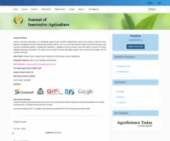 Jinagri.com(Journal of Innovative Agriculture) Screenshot