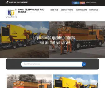 Jinalitechno.net(Construction Equipment Manufacturer) Screenshot