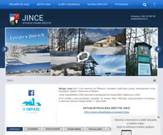 Jince.cz(Městys Jince) Screenshot