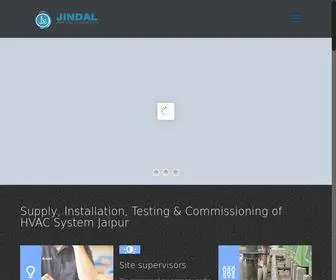 Jindalaircon.com(Supply, Installation, Testing & Commissioning of HVAC System Jaipur) Screenshot